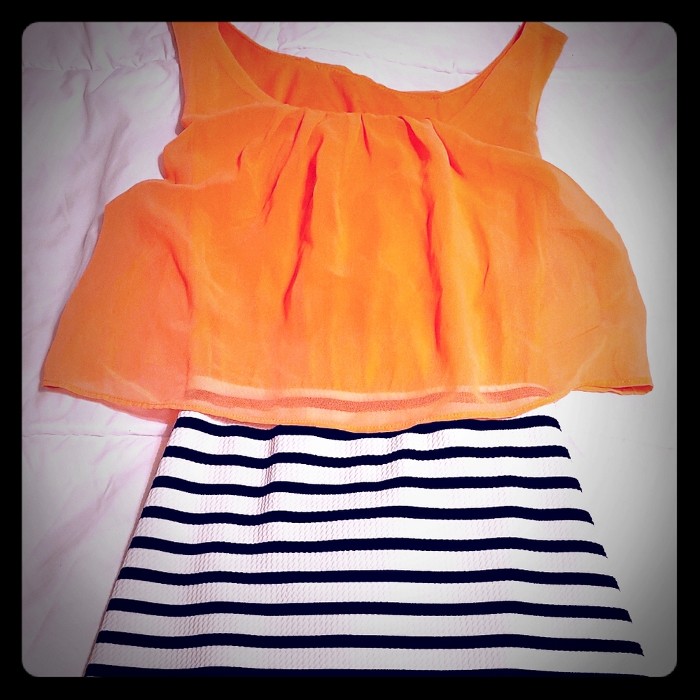 Hot Pink and Striped Mini